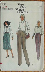 7191 VOG EZ LONGER STRT SKIRT,PANTS CUFFS OR NOT PATTERN 14, 12